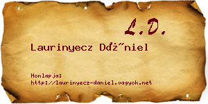 Laurinyecz Dániel névjegykártya